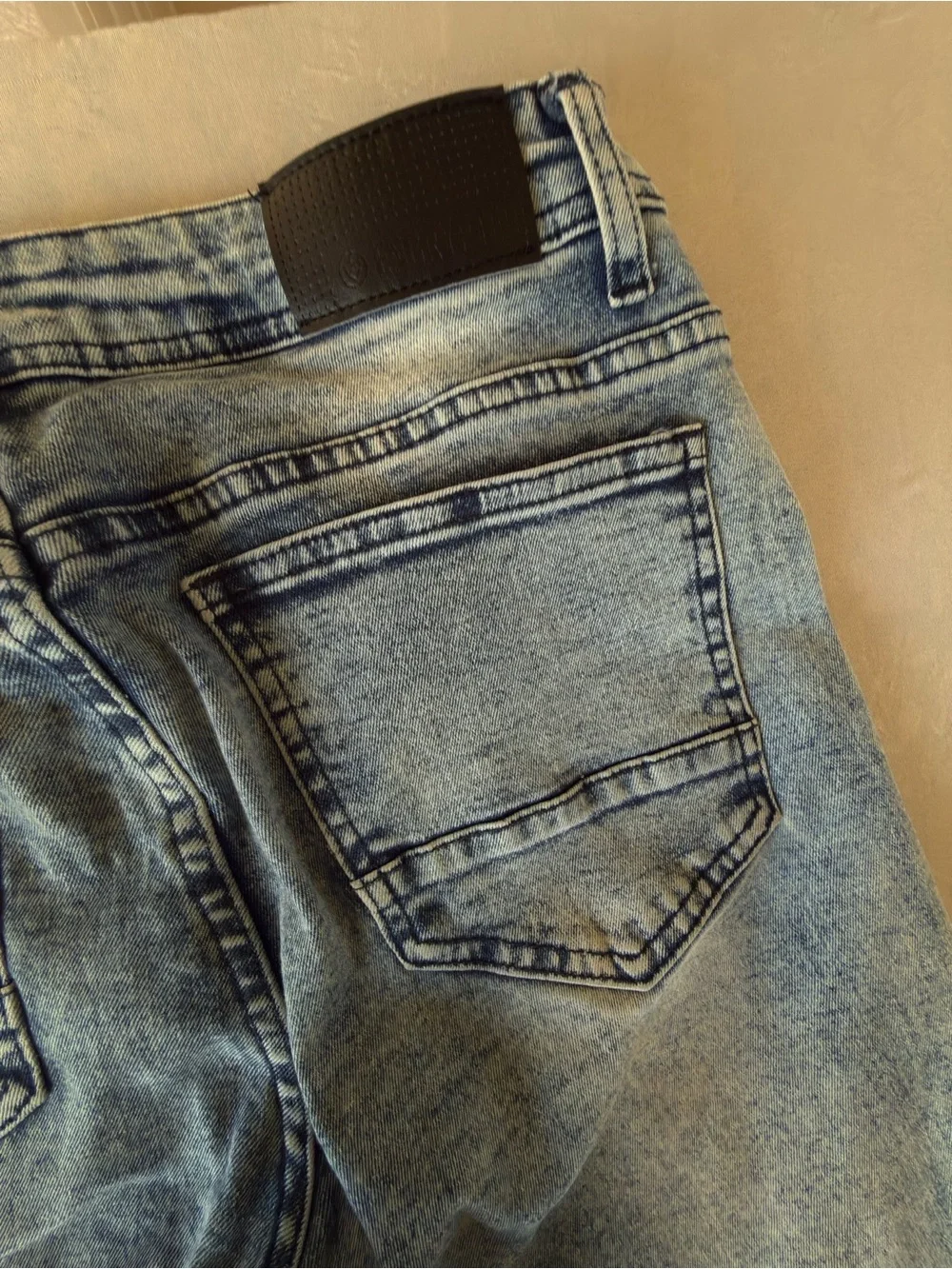 Slim Fit Men's Light Blue Washed Jeans
